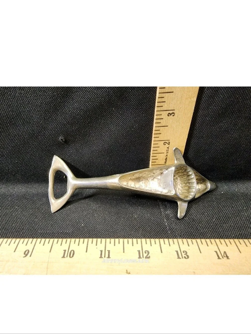 Vintage Dolphin Beer Bottle Opener Steel Cap/Twist Options Used Tiki Beach Bar